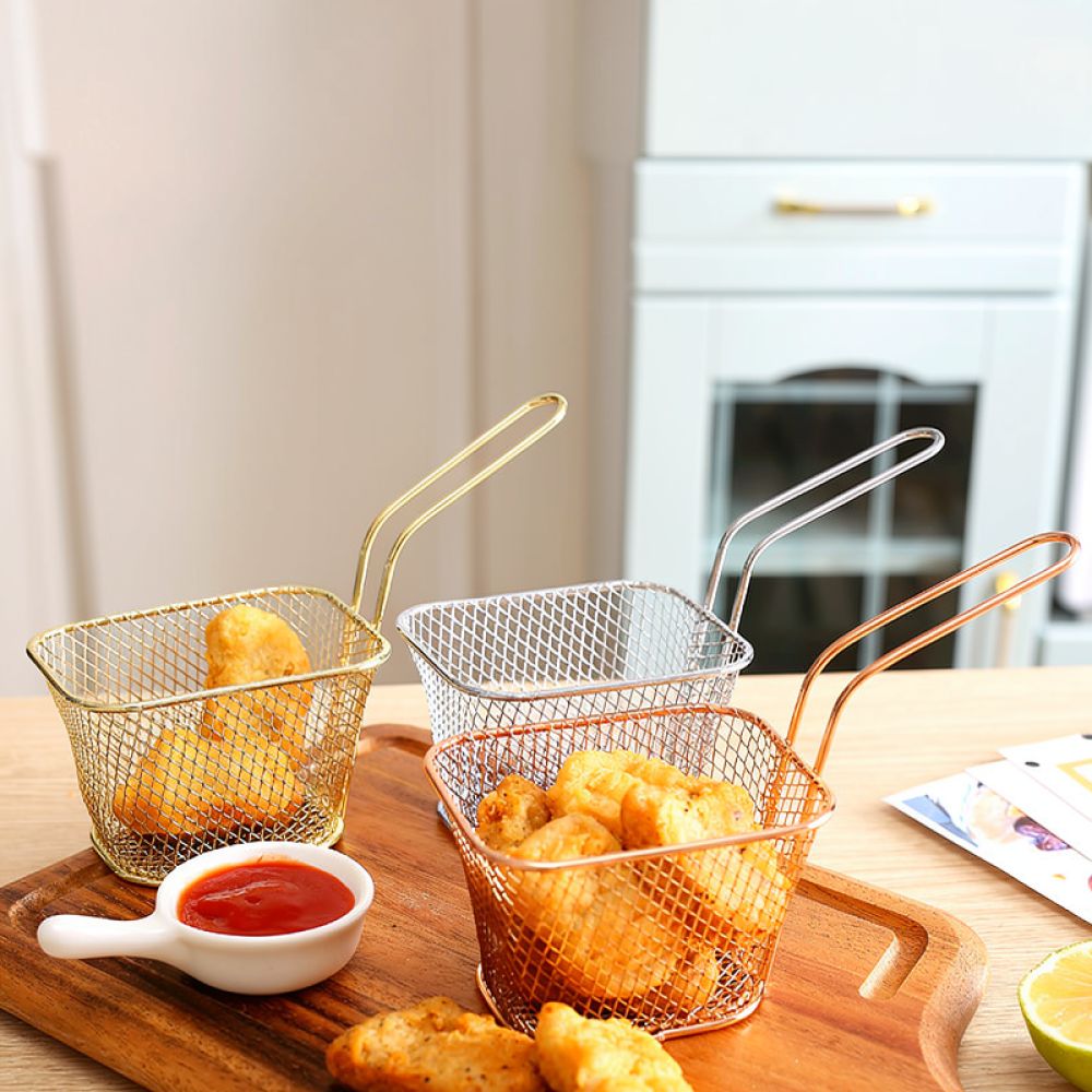 سلة قلي مربعة صغيرة مزخرفة، مص - مراجعة Food Snacks Catering وسعره